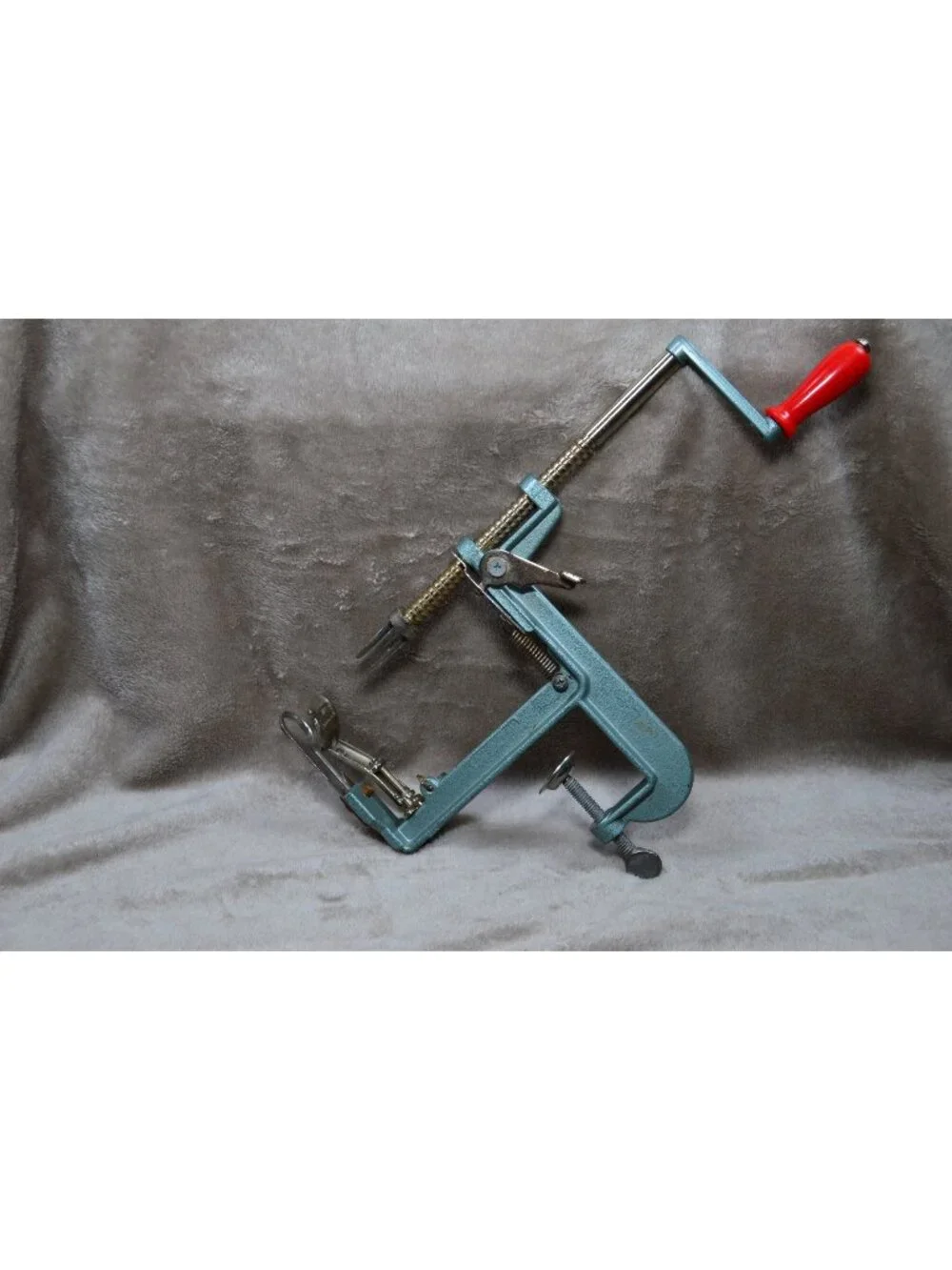 Vintage Apple Potato Peeler Metal Kitchen Decor Farmhouse MCM Industrial Rustic